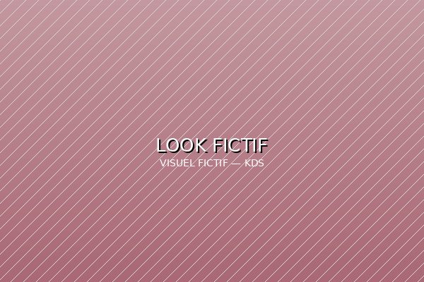 Visuel fictif d'un look coiffure